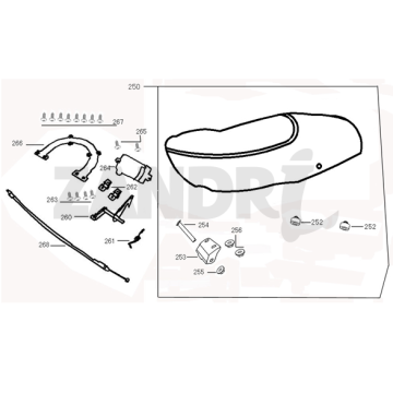 Siodelko Buddyseat BTC Riva Sport pantone niebieski