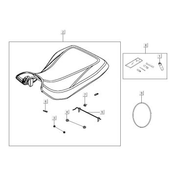 Siodło Kymco MXU 500