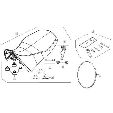 Siodło Kymco MXU 300R