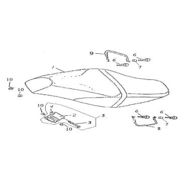 Siodełko AGM GT szampan