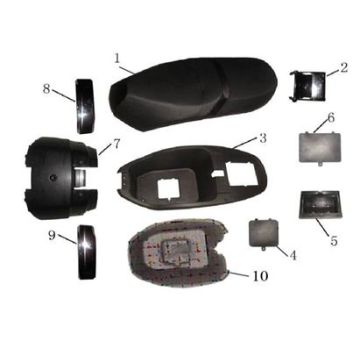 Siodełko AGM LX białe