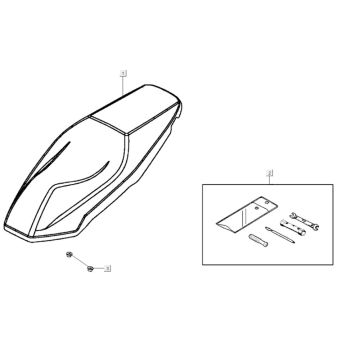 Siodło Kymco Agility City 16 200i