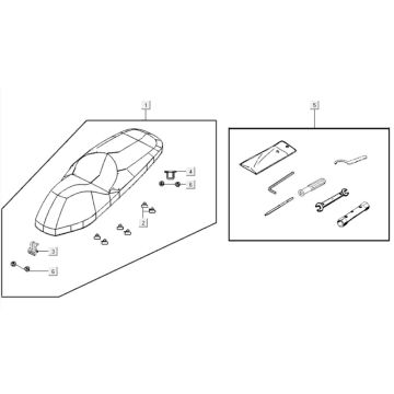 Siodełko Kymco Gti 300i
