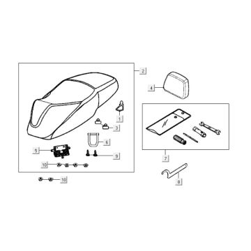 Siodło Kymco New Dink 200i