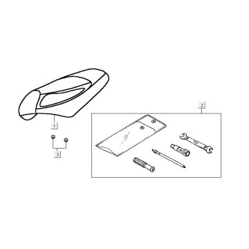 Siodelko Kymco Vitality 4t ac diamentowe czarne
