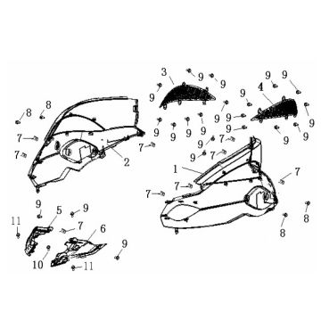Szyba boczna Generic Ideo biały 2010 2-suwowy