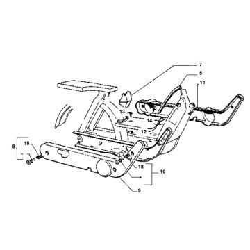 Ekran boczny Vespa Ciao 2 skok