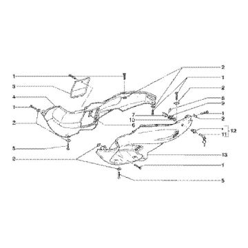 Szyby boczne Gilera Runner 180cc FXR 2-suwowe