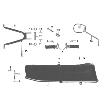 Kupić Buddy Mid Stand Zundapp C50 Sport 517-21L0