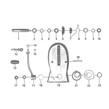 Osłona Kickstartera Zundapp GTS 50 517-40L5