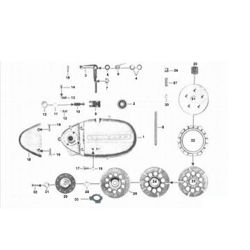 Zundapp Sprzęgło 4 przyspieszyć stary typ