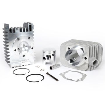 Cilinder Pinasco aluminium 72 cc grijs diameter 46mm Piaggio Ciao,Bravo,Si,Boxer (pistonpen = diameter  12mm)