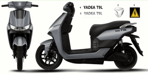 Naklejki Yadea T9L