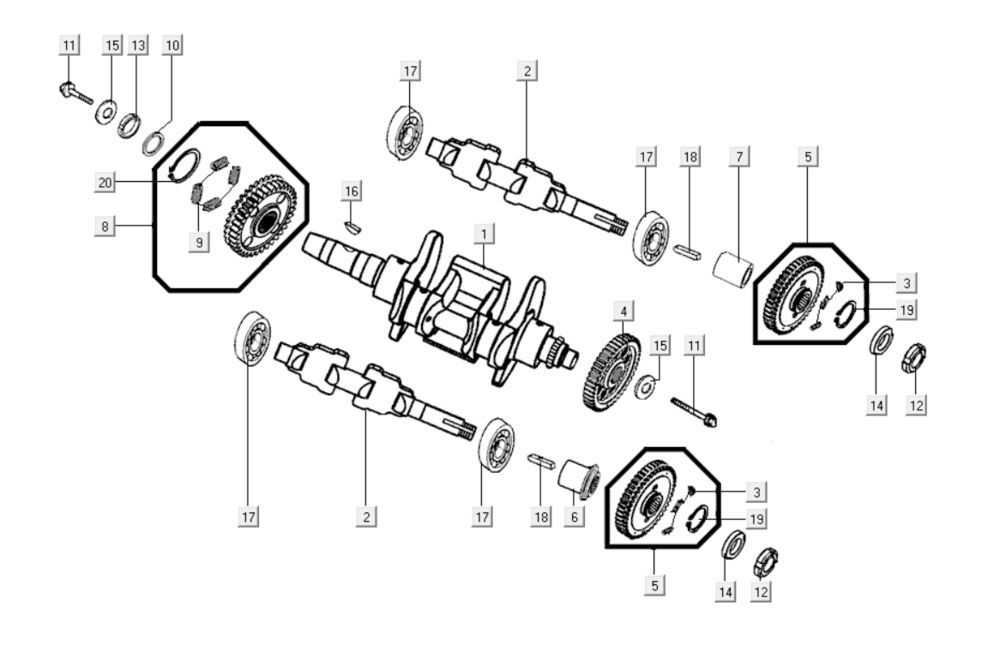 Przekładnia napędowa Kymco Myroad 700i