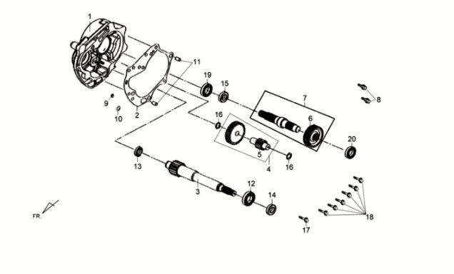 Aandrijfassen Sym Crox 50 E3