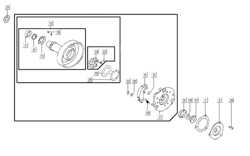 Koło pasowe napędowe Kymco K-Pipe 125cc