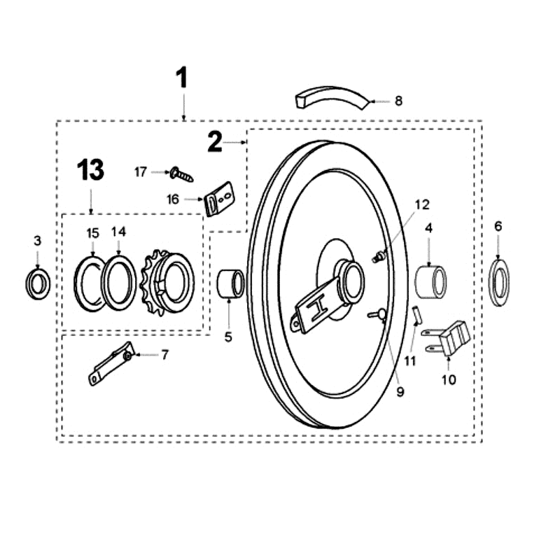 Koło Pasowe Napędowe Peugeot Vogue Czarny