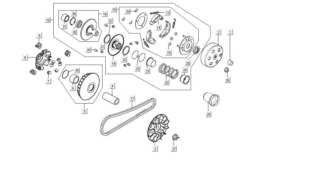 Napęd Kymco MXU 150
