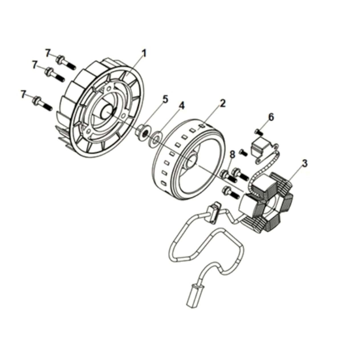 AC gen. assy Sym Symphony ST 125i LC E5