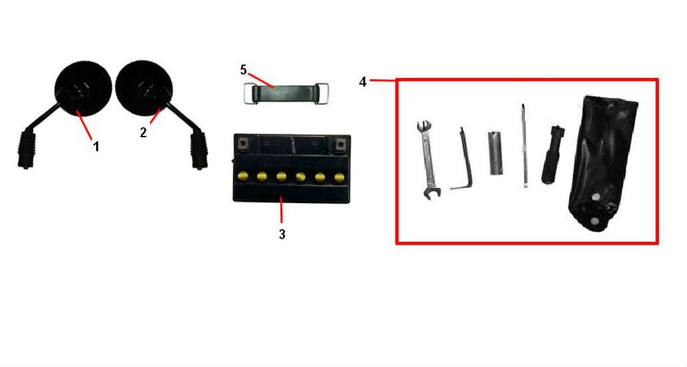 Bateria- Lusterka Riva Sport VX50S 4-suwowe