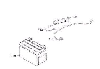 Bateria China Retro Extra matowa czarny