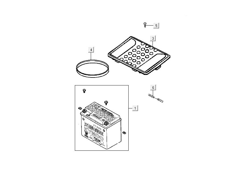 akumulator Kymco Sento 4-suwowy Czerwony