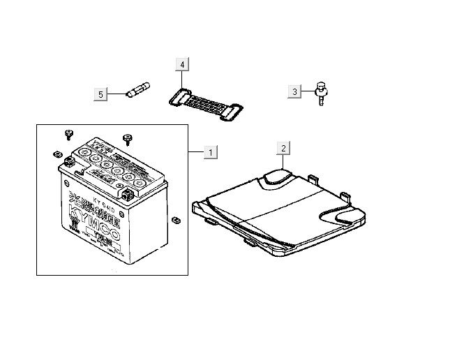 Akumulator Kymco Yup 2t ac srebrny