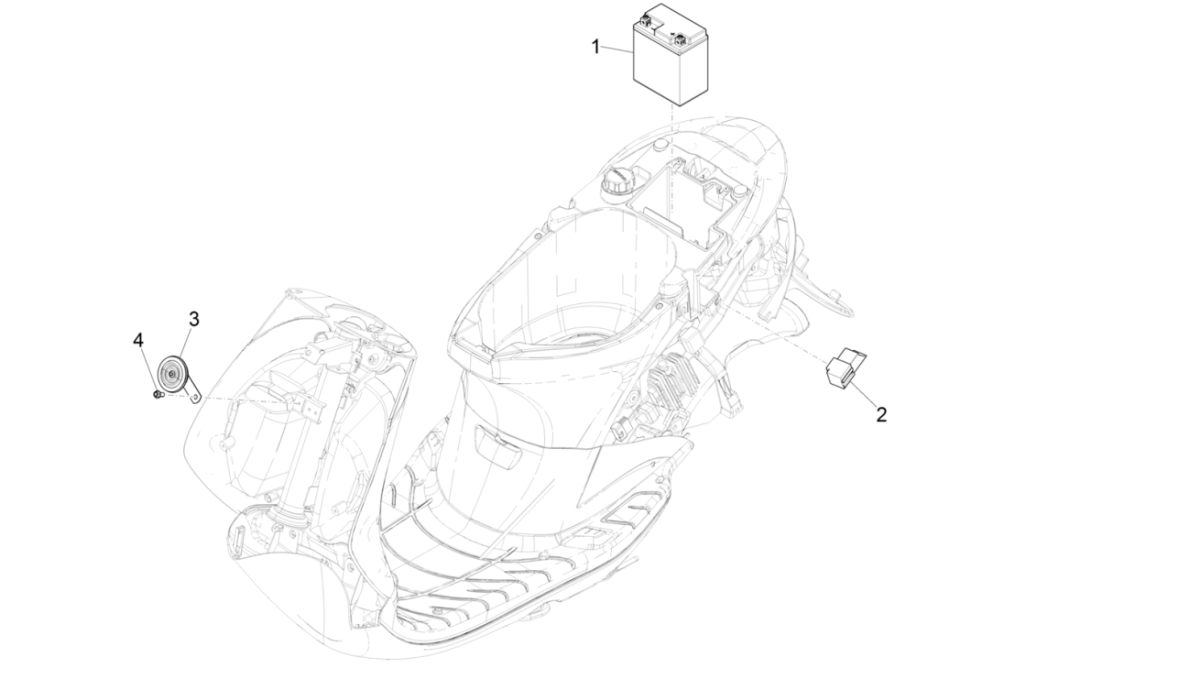 Akumulator Piaggo Zip 4-suwowy (wtrysk euro4 IGET)
