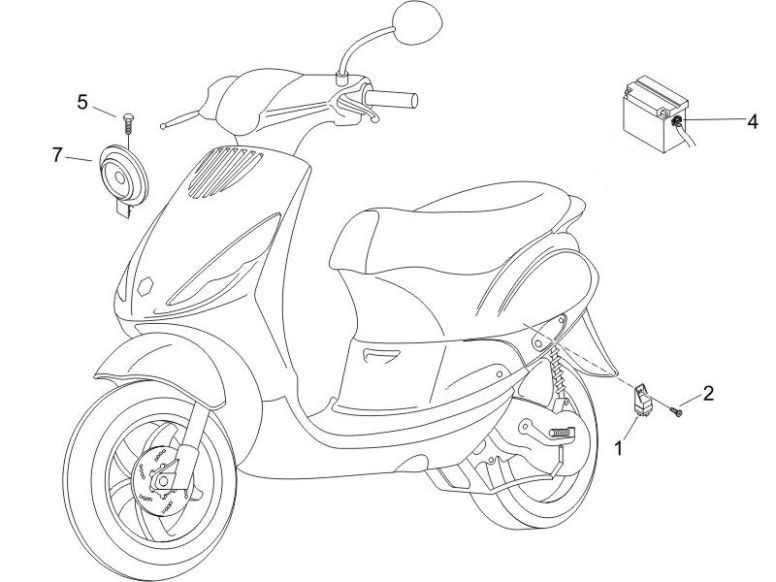 Bateria Piaggio Zip 2000 4-suwowy AC