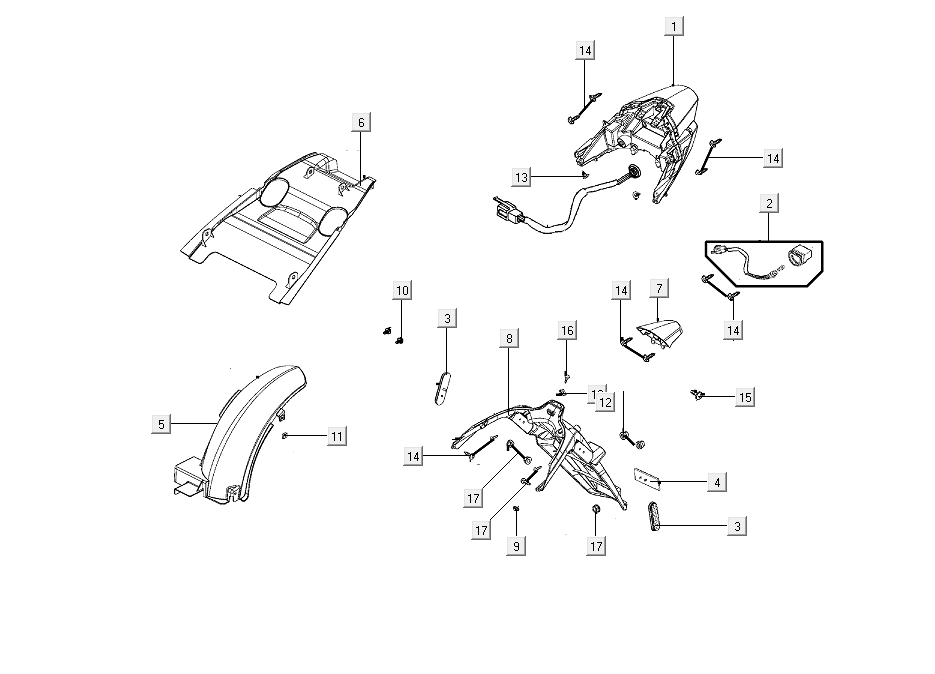 Lampka tylna Kymco People S 50i E4 Matt Brown