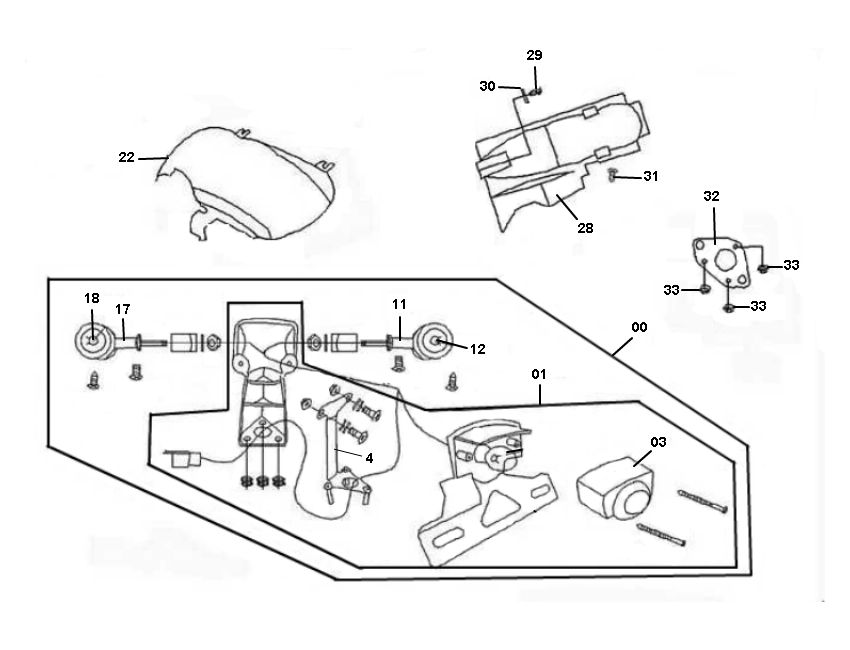 Lampka tylna Rover Classic 4-suwowa
