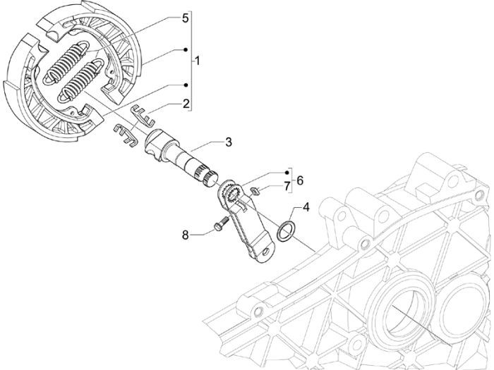 Części hamulcowe Piaggio Liberty 4-suwowy