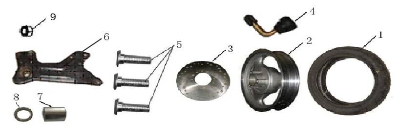 Koło tylne AGM GT różowe