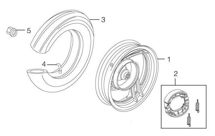 Tylne koło Berini Speedy 4-suwowe
