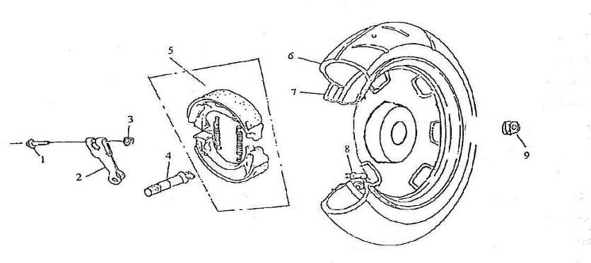 Koło tylne Chiny Retro 125cc