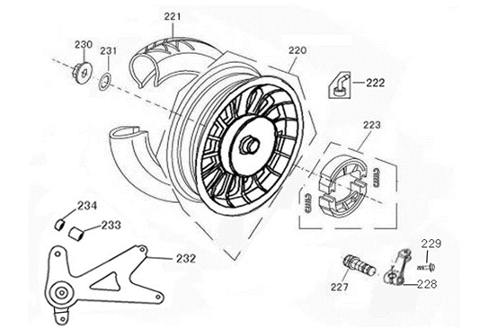 Tylne koło Edwards Tomorrow Maple V50-3 ciemnoniebieskie