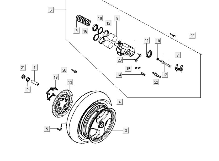 Koło tylne Kymco Grand Dink 250cc