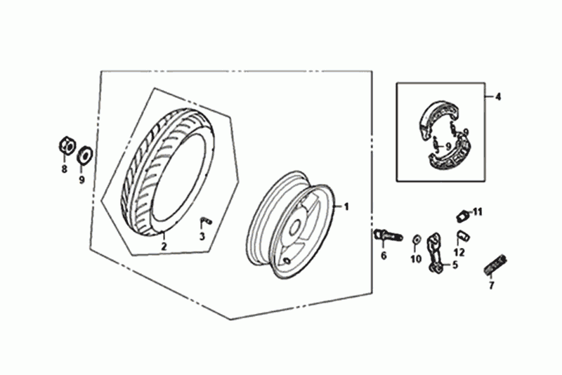 Kup Tylne Sym Orbit III Czarne