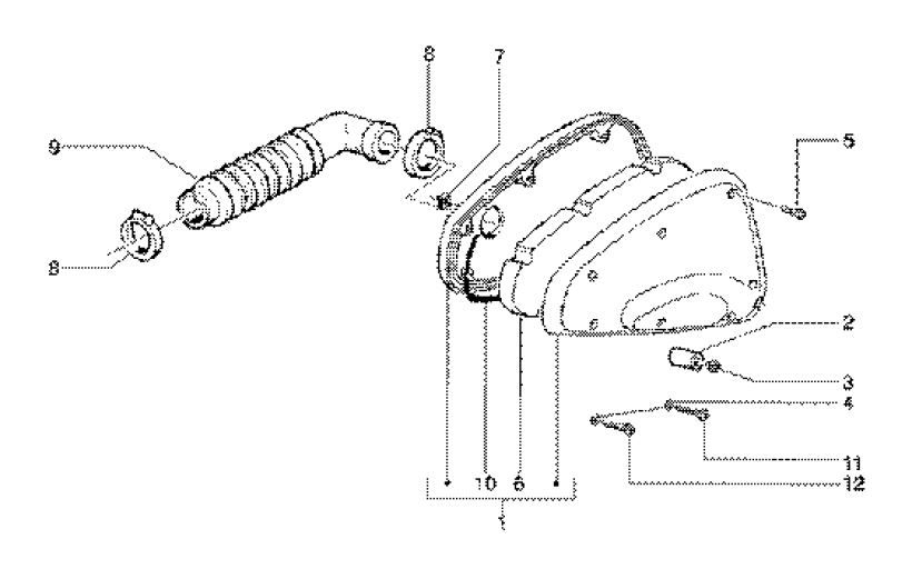 Filtr powietrza Gilera Runner 180cc FXR 2-suwowy