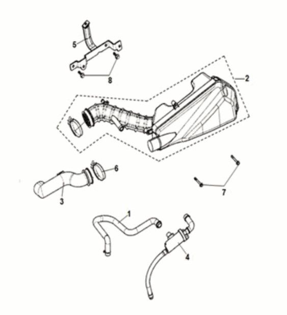 Air cleaner Sym Crox 50 E5