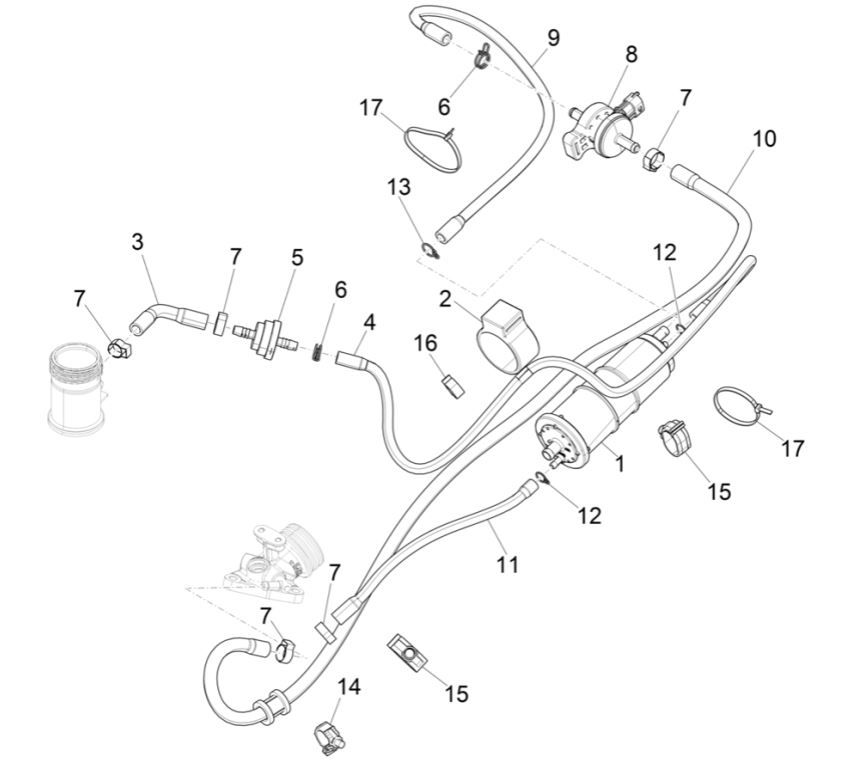 Piaggio Liberty 125 4-suwowy system przeciwparowania 3V IE ABS (IGET Euro 5)