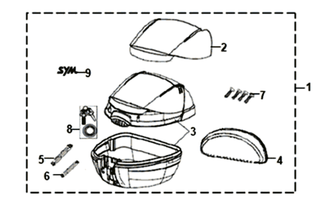 Bagażnik Sym Symphony ST 200I