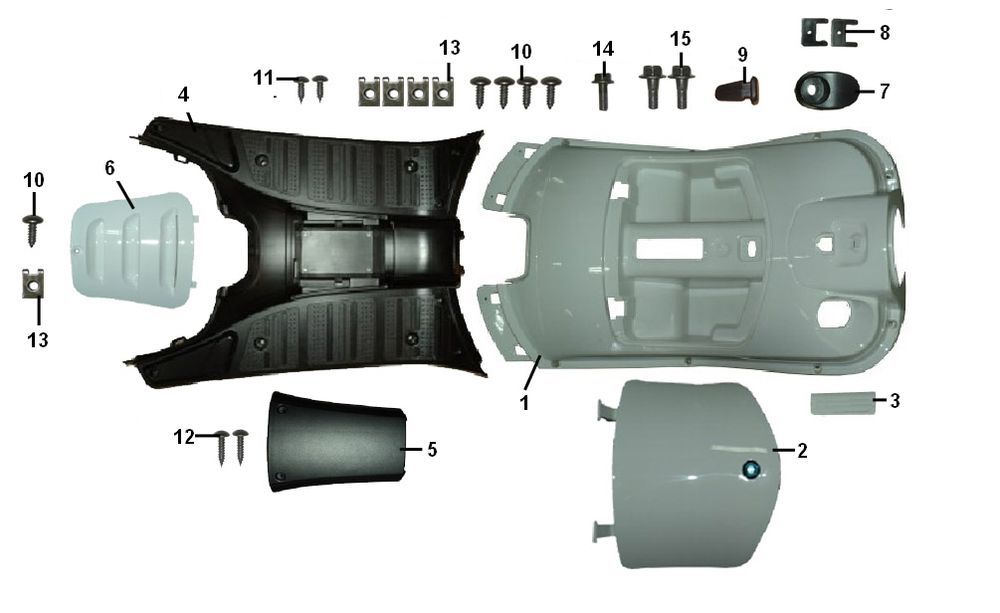 Osłona nóg - Podnóżek Senzo RivalUX S 4-suwowy