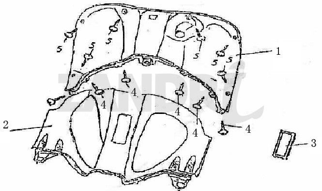 Legshield BTC Grande Retro GT1 biały czarny
