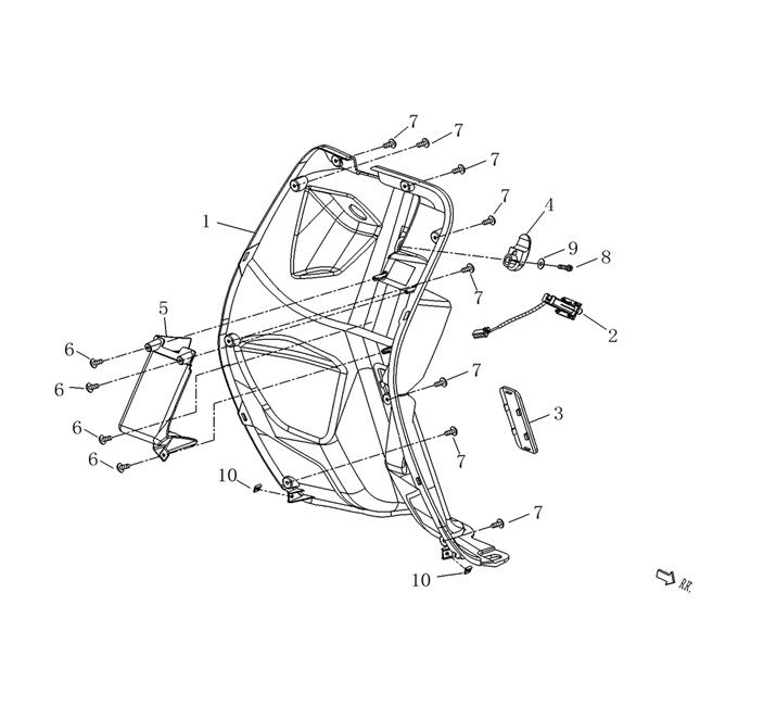 Części osłony nóg Agm Qube