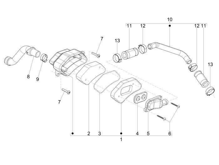 Filtr powietrza Vespa Sprint 2-suwowy