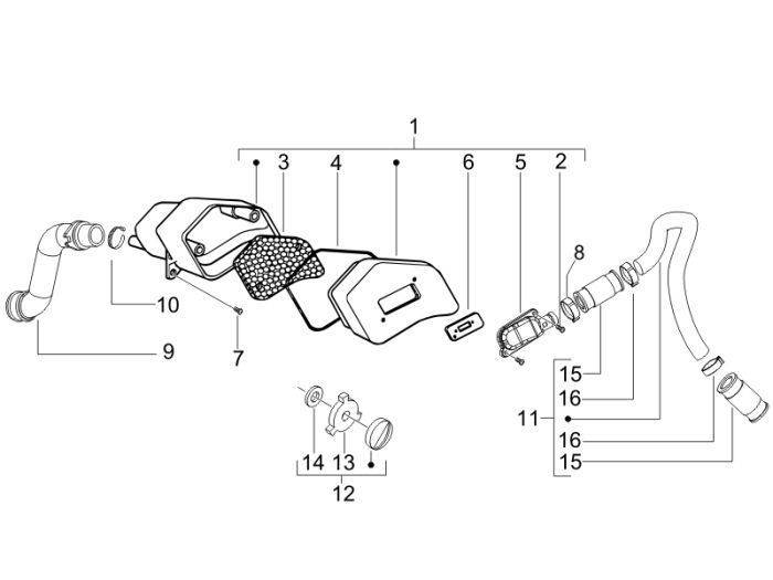 Filtr SLS Piaggio Fly 2-suwowy