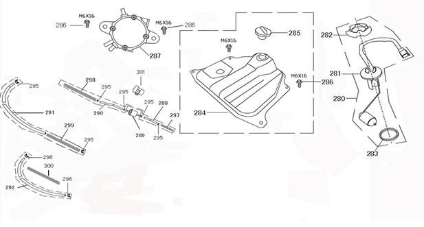 Zbiornik gazowy AGM Joy czerwony