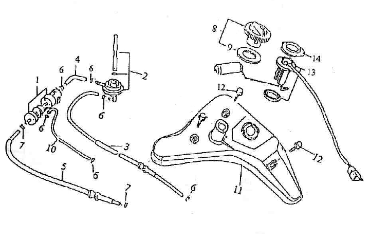 Zbiornik gazu AGM Retro 125cc