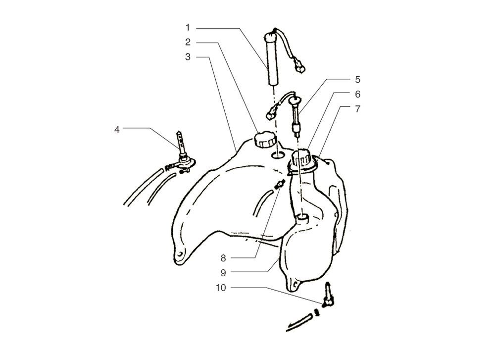 Zbiornik benzyny Beta Ark-tribe AC biały 2009 2-suwowy